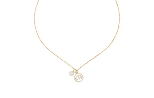 MIU MIU Metal Necklaces Women's Gold