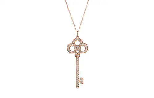 TIFFANY & CO. Tiffany Keys Series Crown Key Pendant Necklace Women's