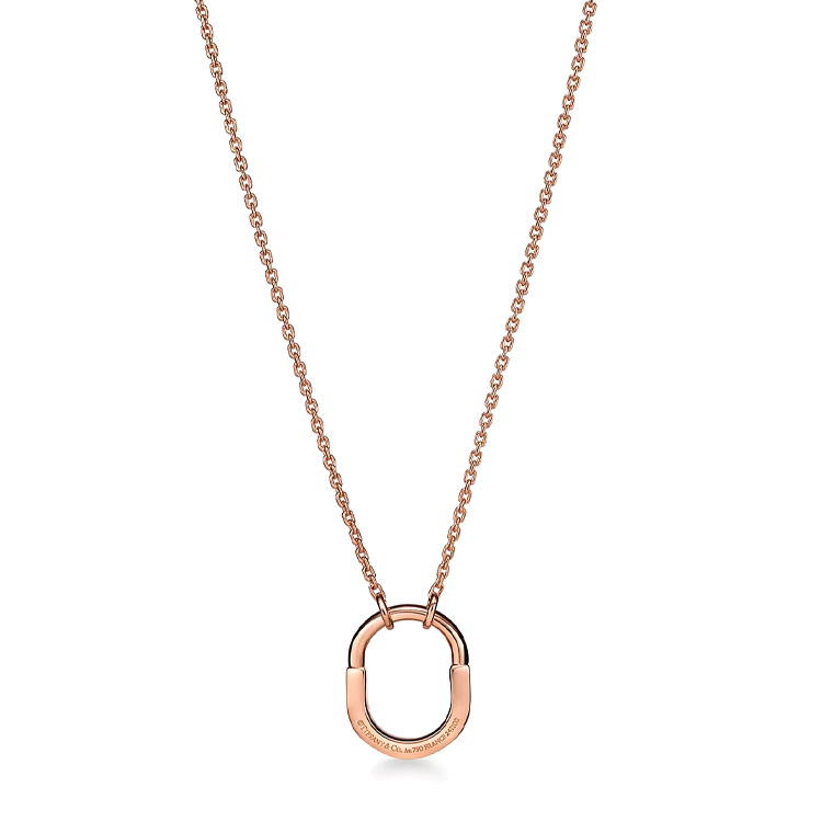 Подвеска TIFFANY TIFFANY & CO. Lock Tiffany Lock (розово-золотая)