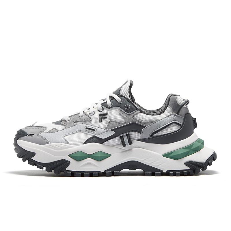 FILA FUSION Bianco Running Shoes Men’s White Gray