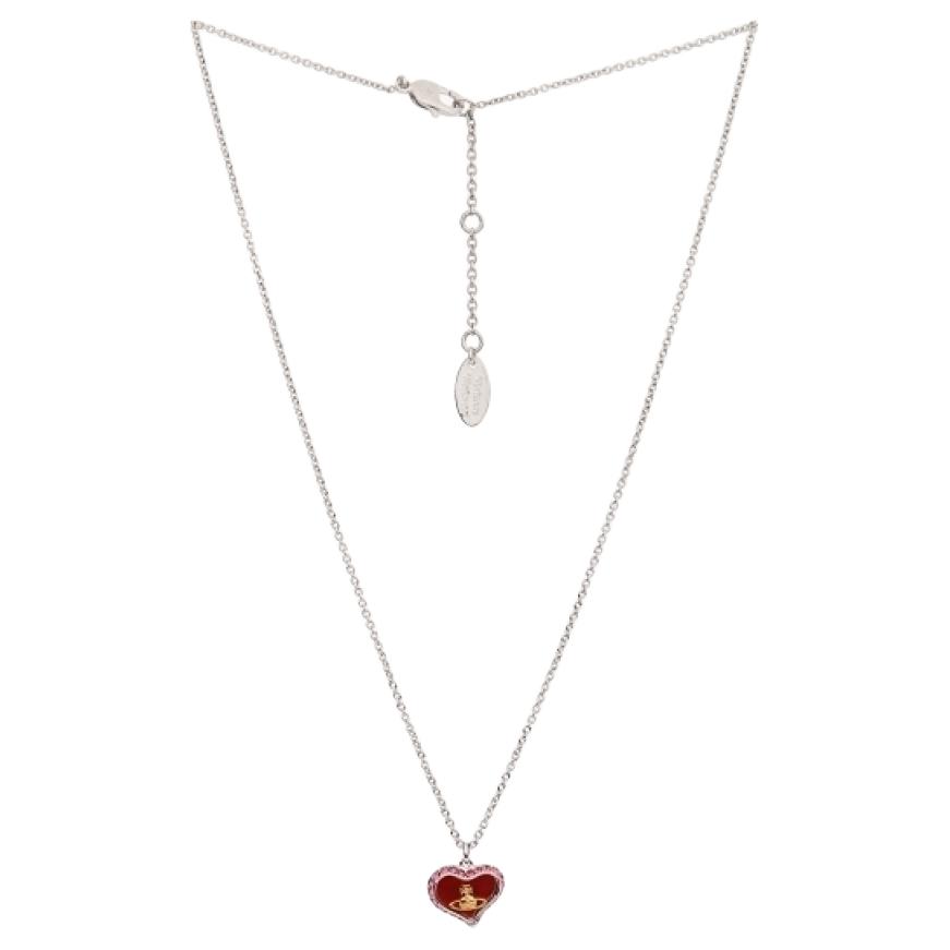 Женское колье Vivienne Westwood Saturn (красное)