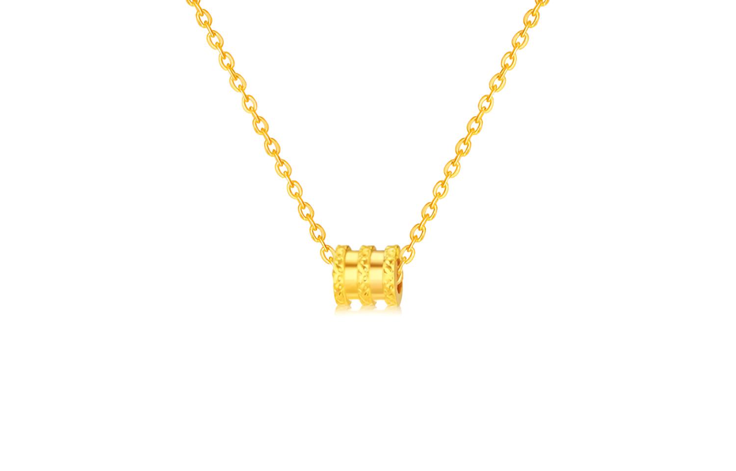Chinese Jewelry SINO GEM Small Waist Pure Gold Chain Romantic Confession to Girlfriend Classic Light Luxury Showing White Exquisite Feeling Advanced Simple Elegant Daily Versatile Chain M Buckle Good Luck Pure Gold Priced by the Gram Gold Necklace Women's Style