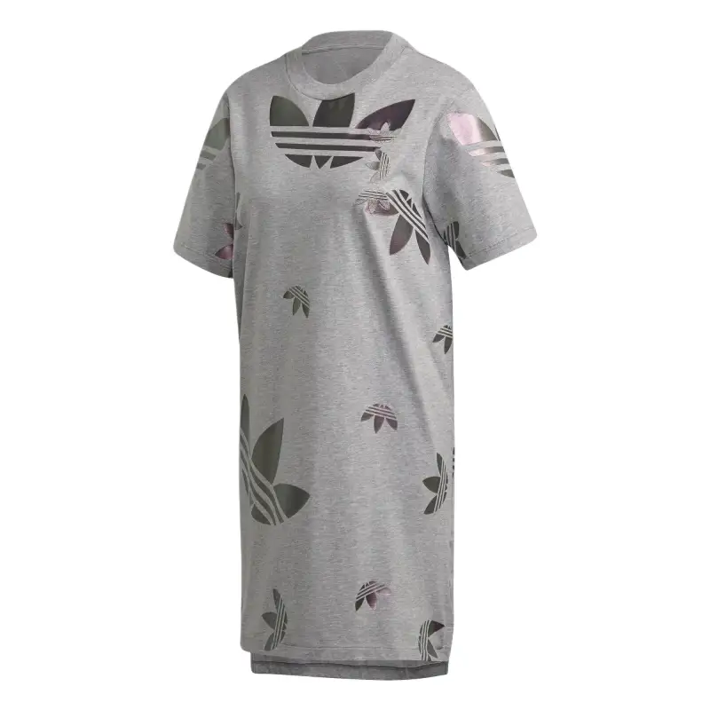 Adidas Originals Short Sleeved Dress Women's Gray