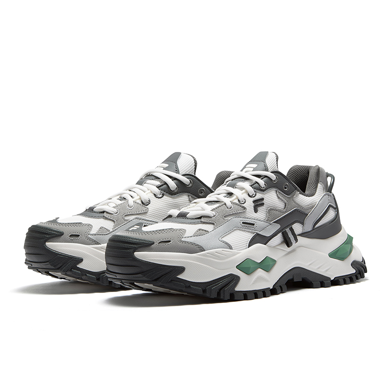 FILA FUSION Bianco Running Shoes Men’s White Gray
