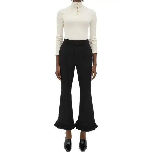 Bottega Veneta FW24 Casual Pants Women's Black