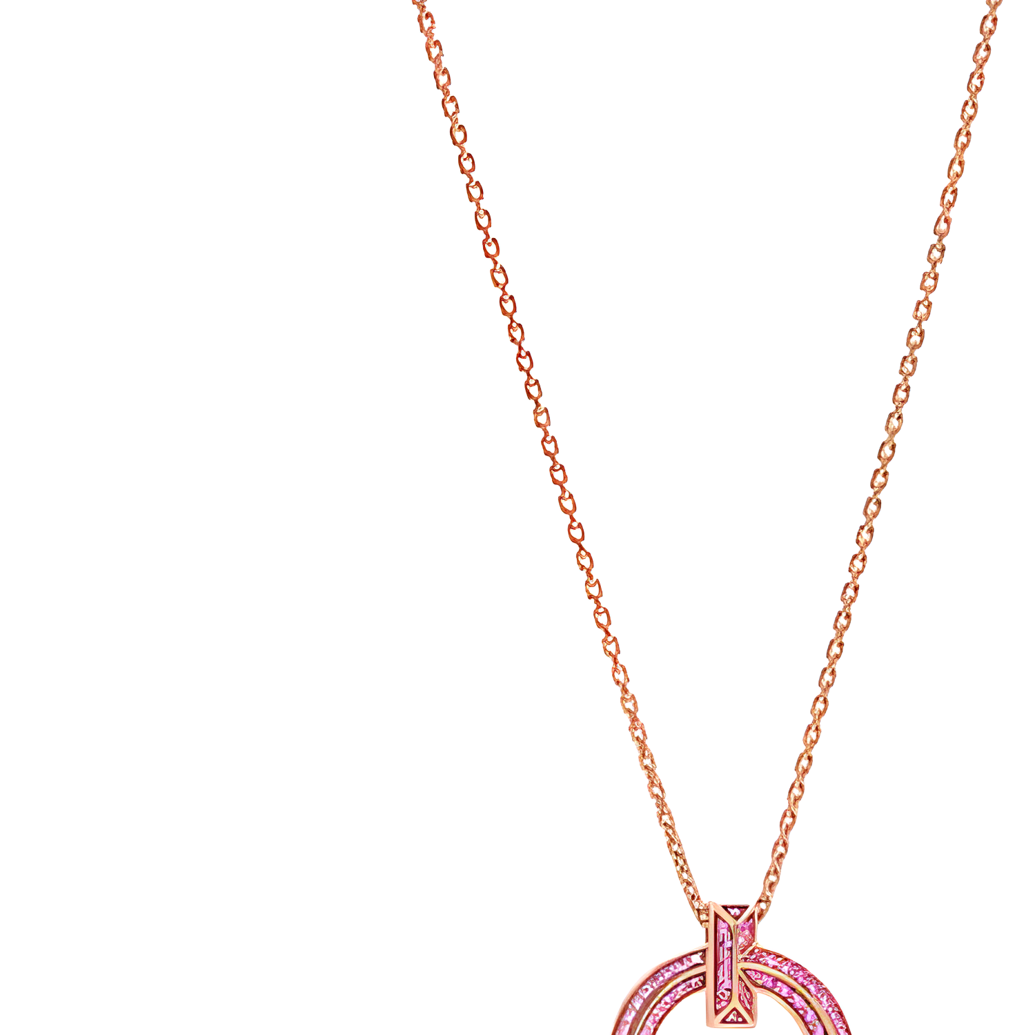 Ожерелье TIFFANY (розовый) — фото 3