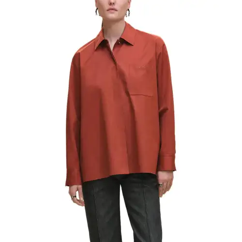 HERMES Shirts Women's Tan Moderate