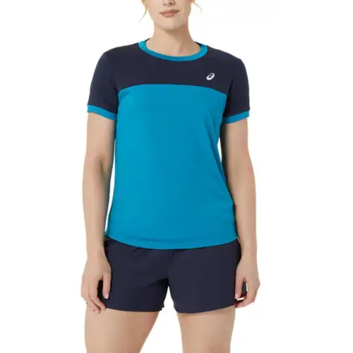 Asics COURT SS T Shirt Women's Teal