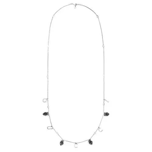 GUCCI 2023 Spring Summer Brass Necklaces Unisex Palladium Gold