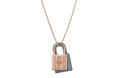 HERMES O'Kelly Calfskin Necklaces Women's