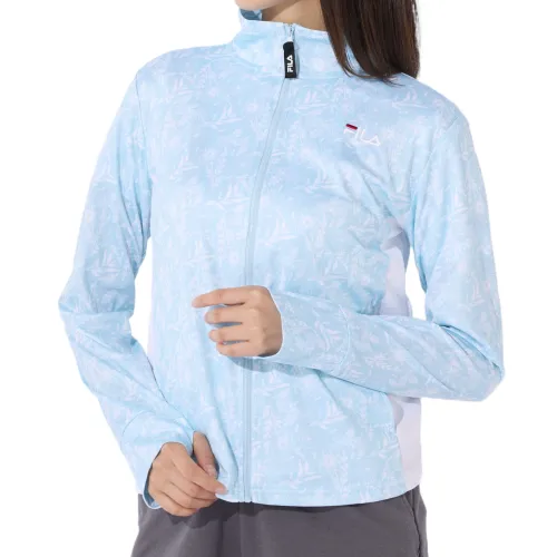 FILA Jackets Women's Blue Stand Collar Moderate Other