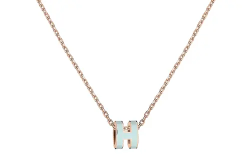 HERMES POP H Rose Gold plated Necklaces Women's
