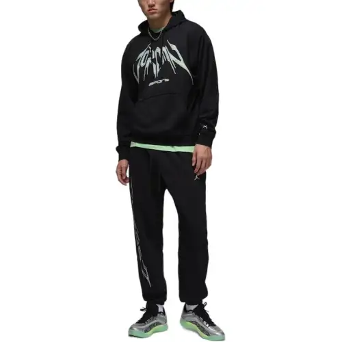 Jordan Sport Dri FIT Crossover Knitted Sweatpants Men's Black/White