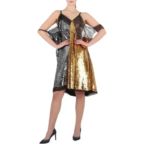 Burberry Slip Dress Women's Gold
