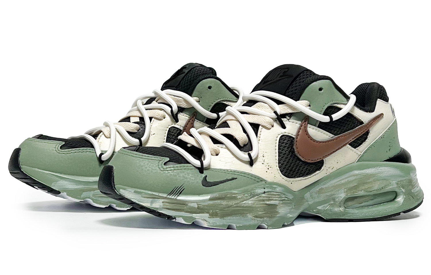 Nike Air Max Fusion Low top Running Shoes Men’s Green Yellow Black