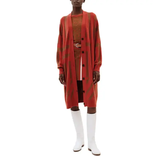 HERMES Cashmere Sweater Women's Red