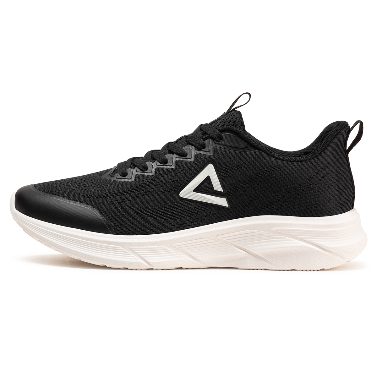 PEAK Cushioning Breathable Lightweight Low top Casual Training City Commuting Running Shoes Men’s Black Ivory