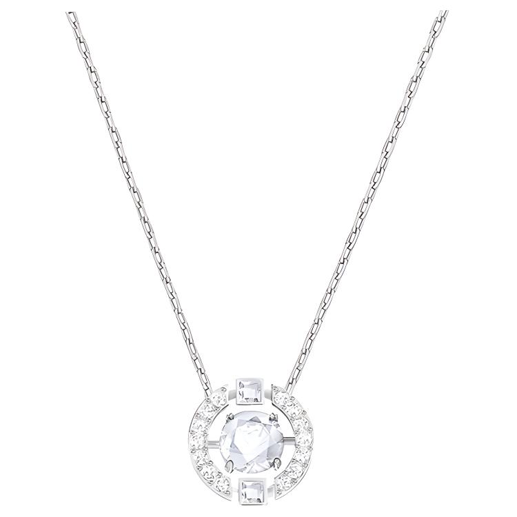 Swarovski Swarovski Una Sparkling Dc бьющееся сердце копия Хрустальное каменное ожерелье женский белый