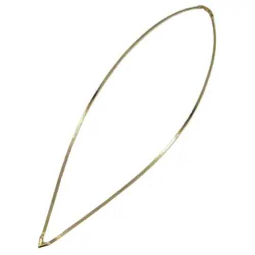 Bottega Veneta Sterling Silver Necklaces Men's Gold