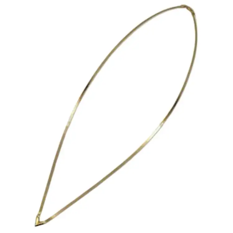 Bottega Veneta Sterling Silver Necklaces Men's Gold