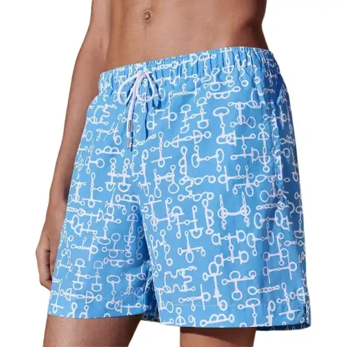 HERMES Swimming Shorts Men's Blue