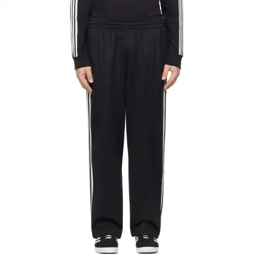 Adidas Originals ADICOLORBaggy Fit Firebird FW24 Knitted Sweatpants Men's Black