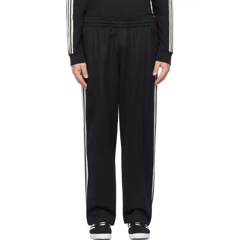 Adidas Originals ADICOLORBaggy Fit Firebird FW24 Knitted Sweatpants Men's Black