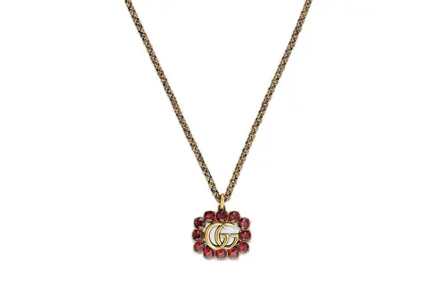 GUCCI GG Stainless Steel Necklaces Women's