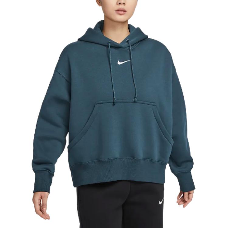 Женское худи Nike Sportswear Phoenix Fleece (темно-синее)