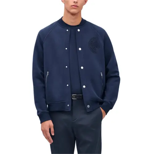 HERMES Jackets & Coats Men's Deep Sea Blue
