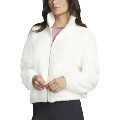 Skechers GO SNUGGLE Velvet feel Coat Women's Ecru