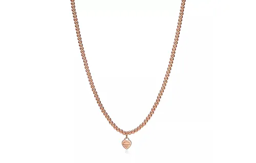 TIFFANY & CO. Return To Tiffany Collection 18K Rose Gold Necklaces Women's Rose Gold