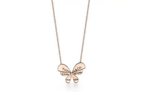 TIFFANY & CO. Return To Tiffany Collection 18K Rose Gold Necklaces Women's Rose Gold