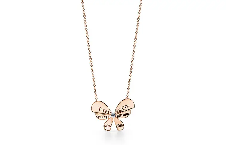 TIFFANY & CO. Return To Tiffany Collection 18K Rose Gold Necklaces Women's Rose Gold