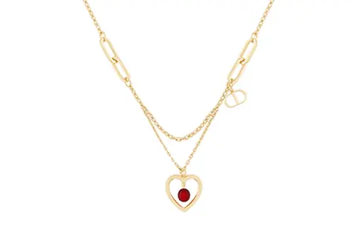 DIOR Necklaces Women's Red