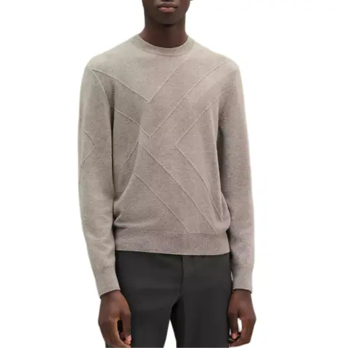 HERMES Sweaters Men's Gray Crew Neck Moderate