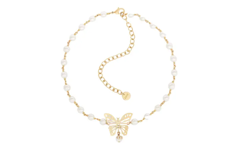DIOR Metal, Pearl Necklaces Women's Gold