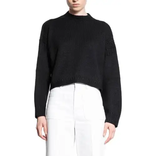 DIOR Sweaters Women's Gray Crew Neck Moderate Other
