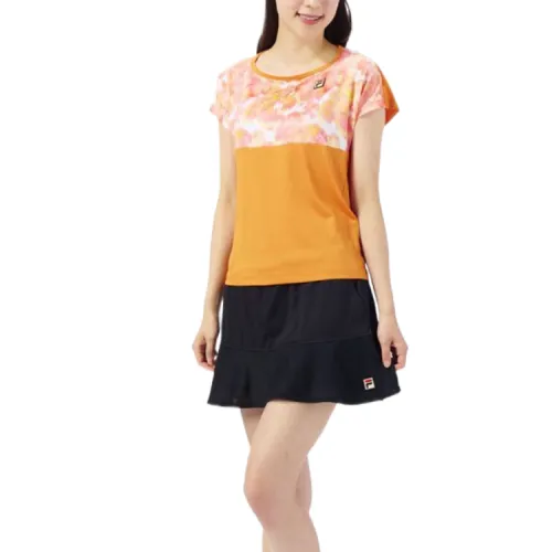 FILA Tennis Tops Women's Orange Crew Neck Moderate