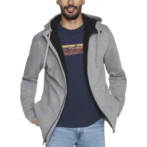Skechers Sketch Sweat Lounge Jacket Men's Gray
