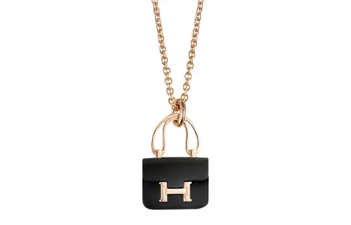 HERMES Rose Gold Necklaces Women's Rose Gold