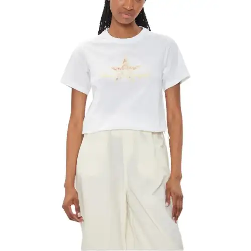 Converse T Shirts Women's White Crew Neck
