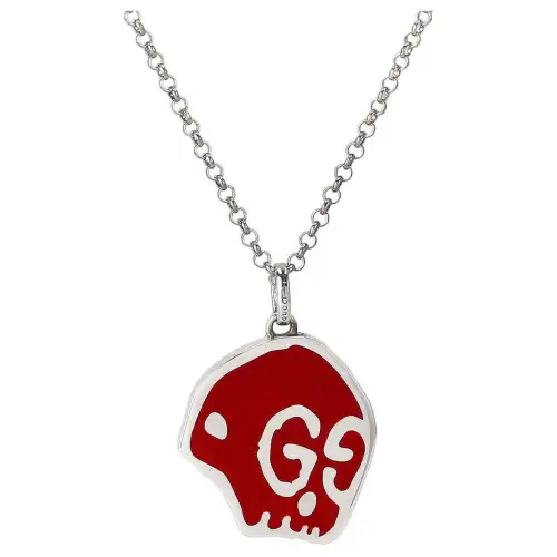 GUCCI Sterling Silver Necklaces Women's Silver