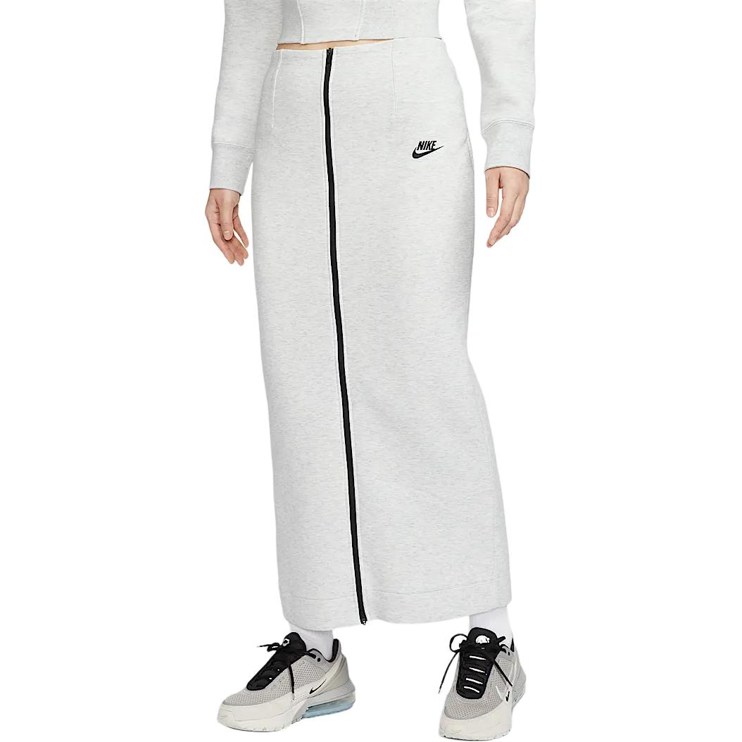 Женская юбка Nike Sportswear Tech Fleece (серая)