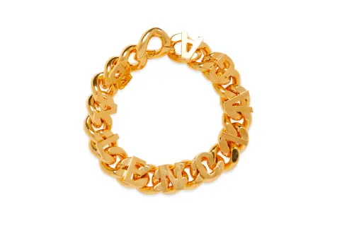Balenciaga Brass Necklaces Women's Gold