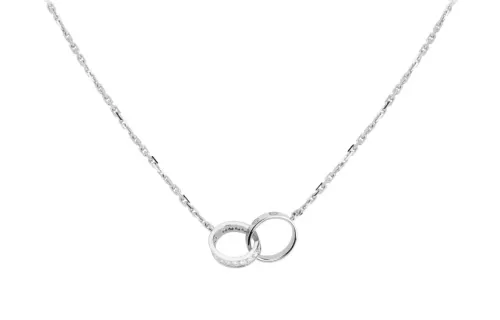 Cartier 18K White Gold Love Pendant Necklace