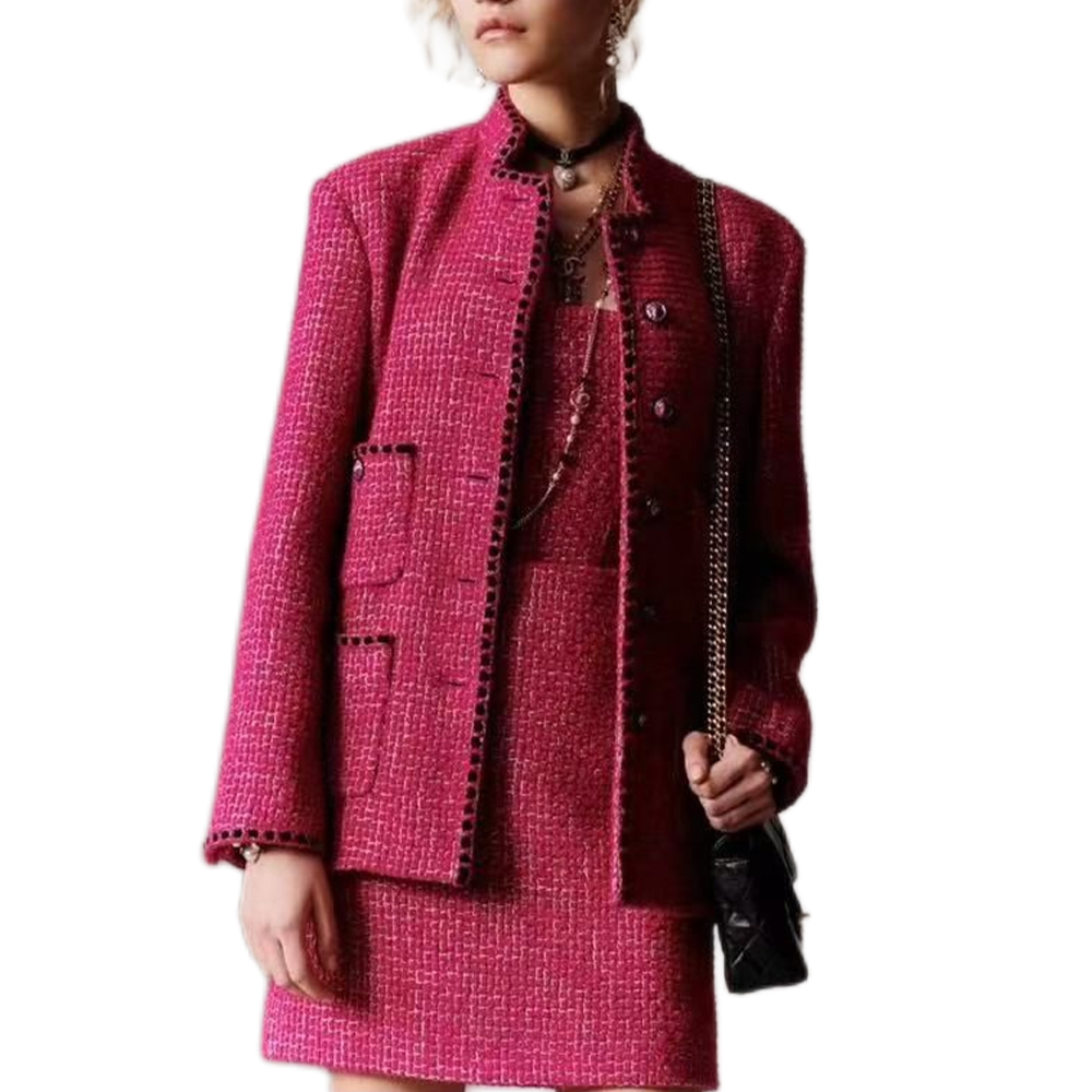 Женская куртка Chanel (розовая)