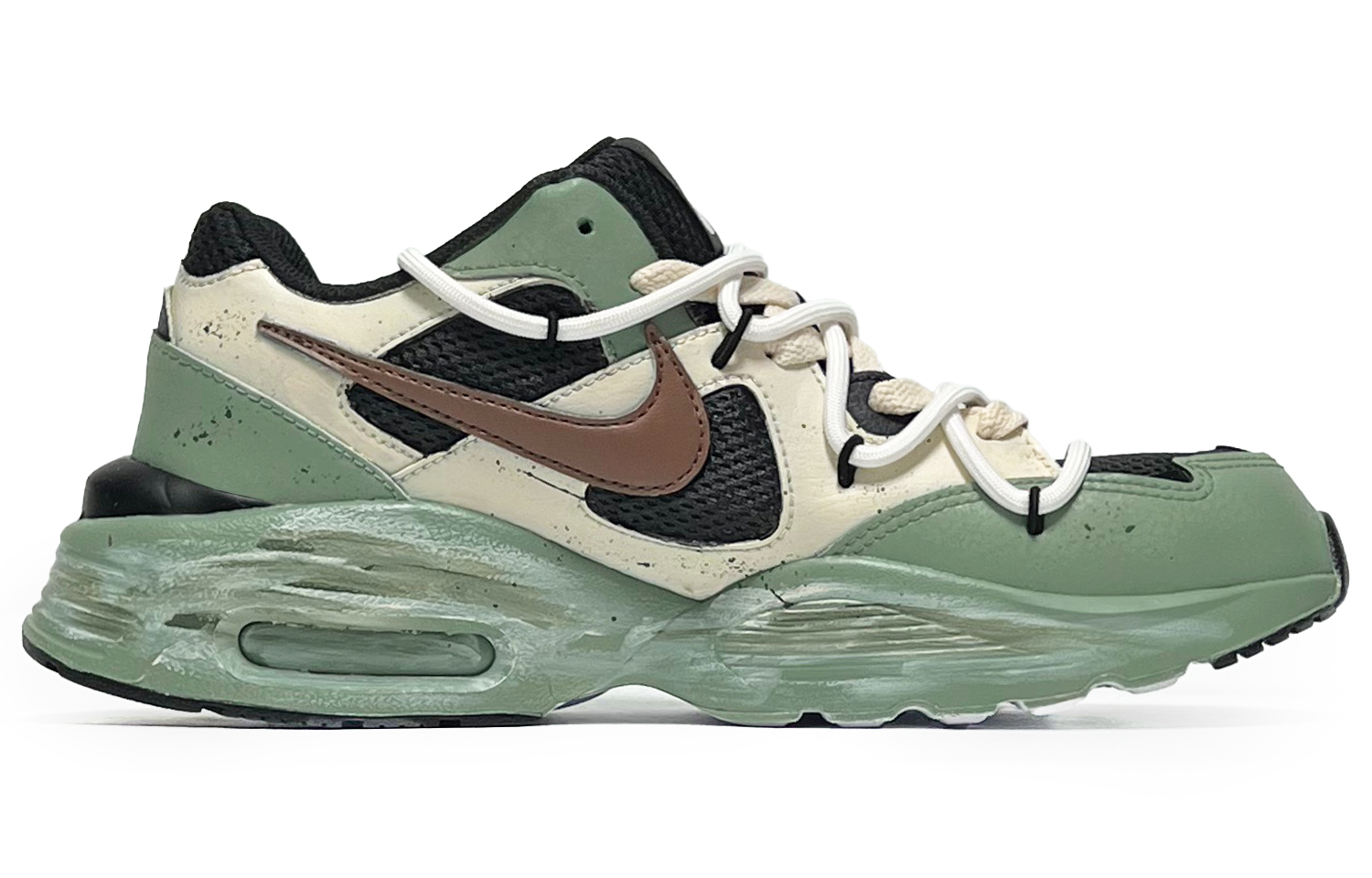 Nike Air Max Fusion Low top Running Shoes Men’s Green Yellow Black