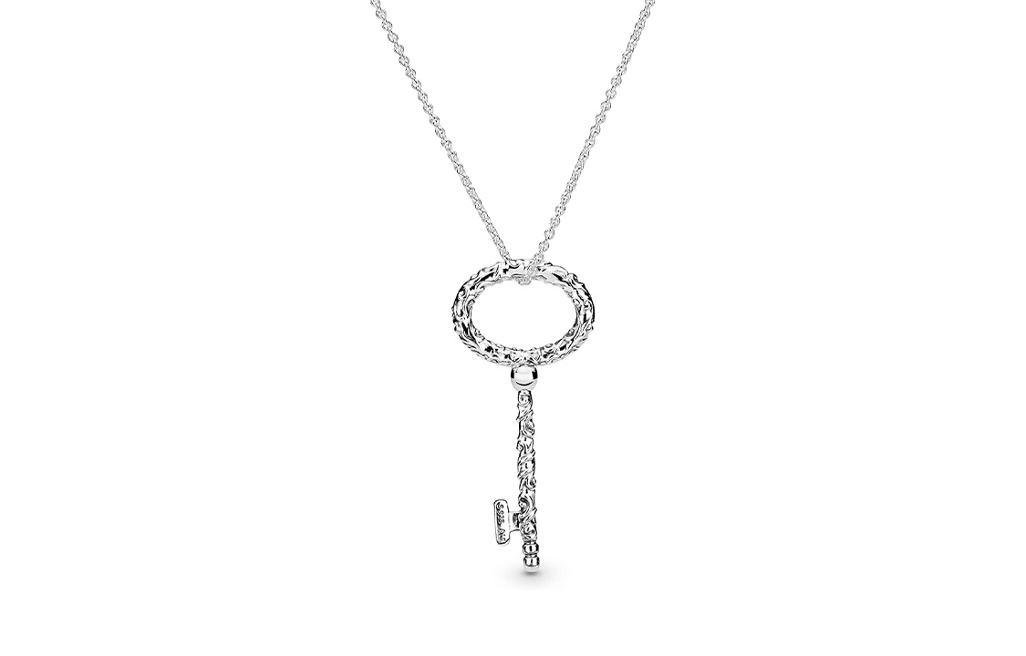 Женское колье Pandora (серебряное)
