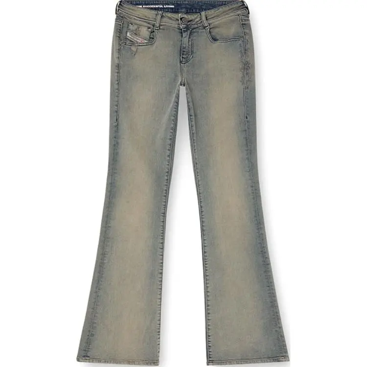 Diesel embroidered detailing bootcut jeans